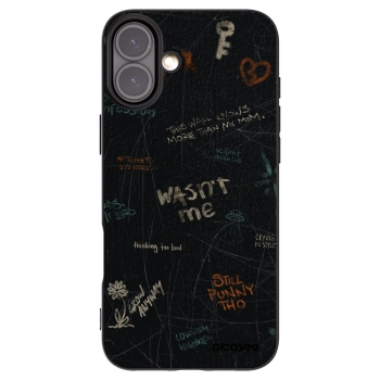 Picasee silikónový čierny obal pre Apple iPhone 16 Plus - CONFESSION