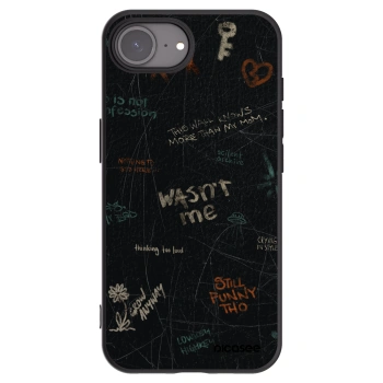 Picasee silikónový čierny obal pre Apple iPhone 16e - CONFESSION