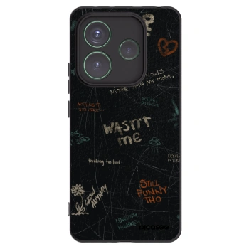 Picasee silikónový čierny obal pre Xiaomi Redmi Note 14 5G - CONFESSION