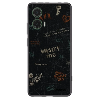 Picasee silikónový čierny obal pre Motorola Moto G35 5G - CONFESSION