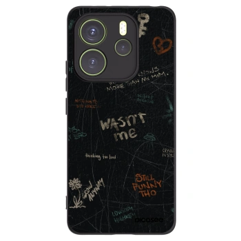 Picasee silikónový čierny obal pre Xiaomi Redmi Note 14 4G - CONFESSION