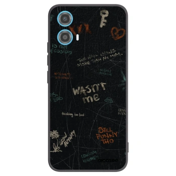 Picasee silikónový čierny obal pre Motorola Moto G34 5G - CONFESSION