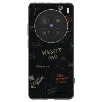 Picasee silikónový čierny obal pre Vivo X200 Pro - CONFESSION