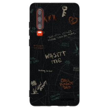 Picasee silikónový čierny obal pre Huawei P30 - CONFESSION