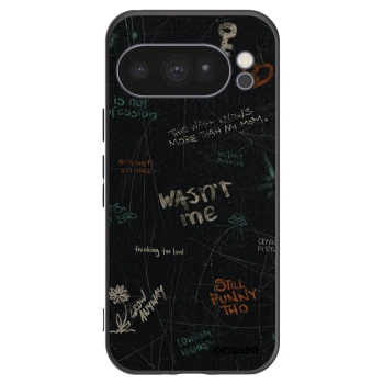 Picasee silikónový čierny obal pre Google Pixel 10 Pro - CONFESSION