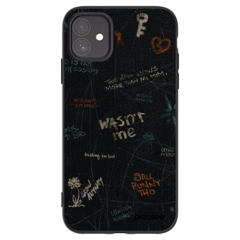 Picasee silikónový čierny obal pre Apple iPhone 11 - CONFESSION