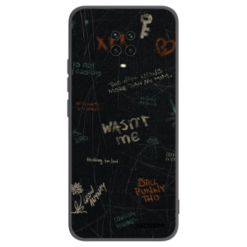 Picasee silikónový čierny obal pre Xiaomi Redmi Note 9 Pro - CONFESSION