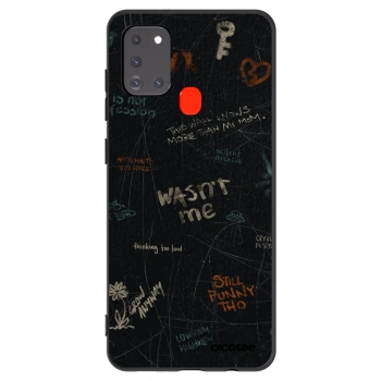 Picasee silikónový čierny obal pre Samsung Galaxy A21s - CONFESSION