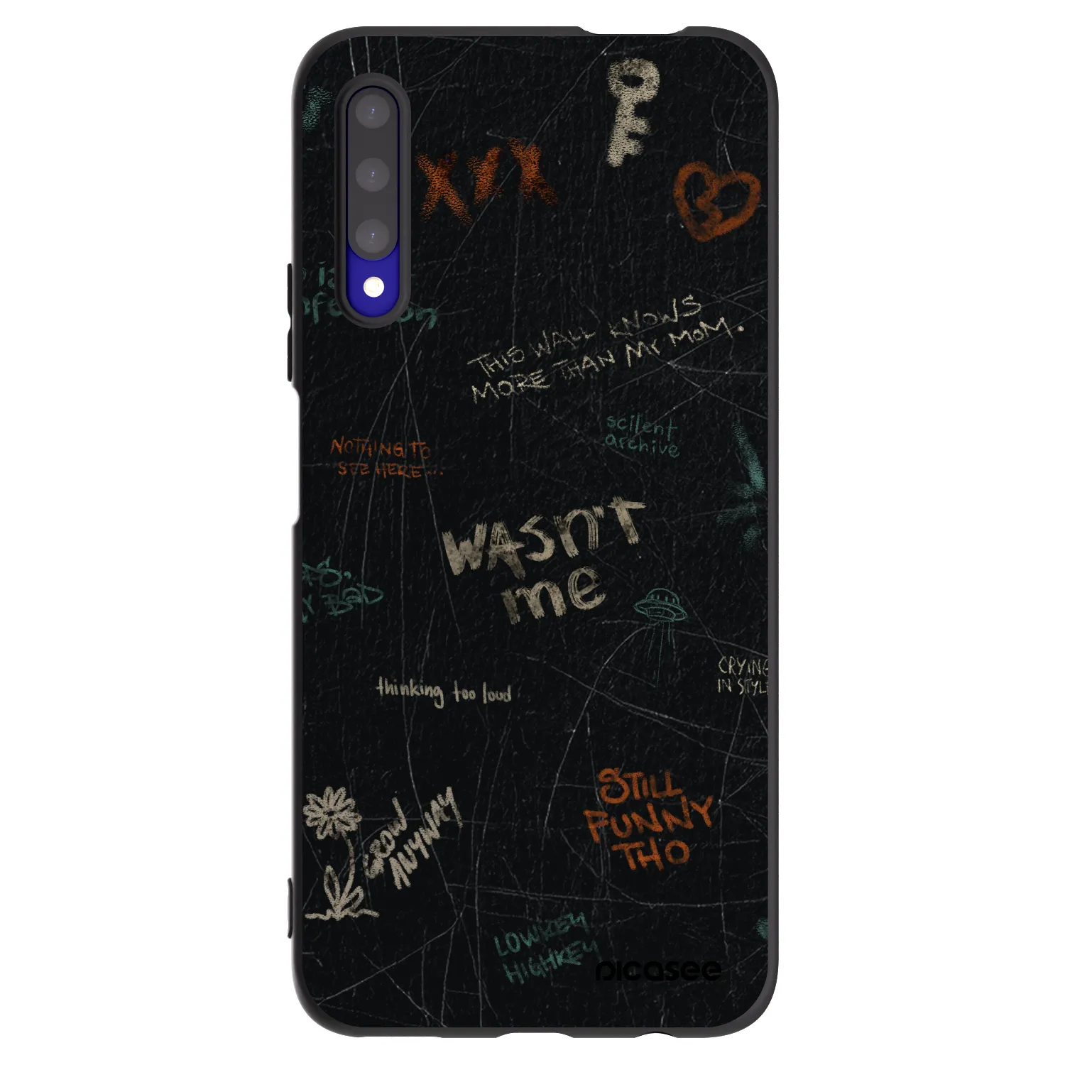 Picasee silikónový čierny obal pre Honor 9X Pro - CONFESSION