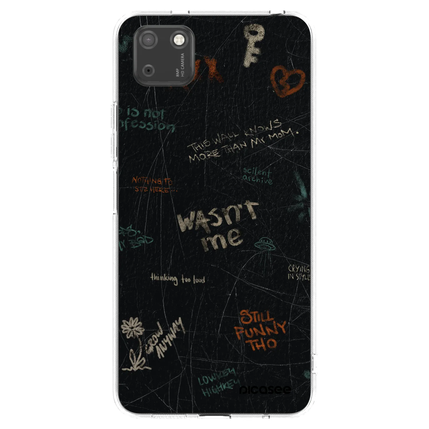 Picasee silikónový prehľadný obal pre Huawei Y5P - CONFESSION