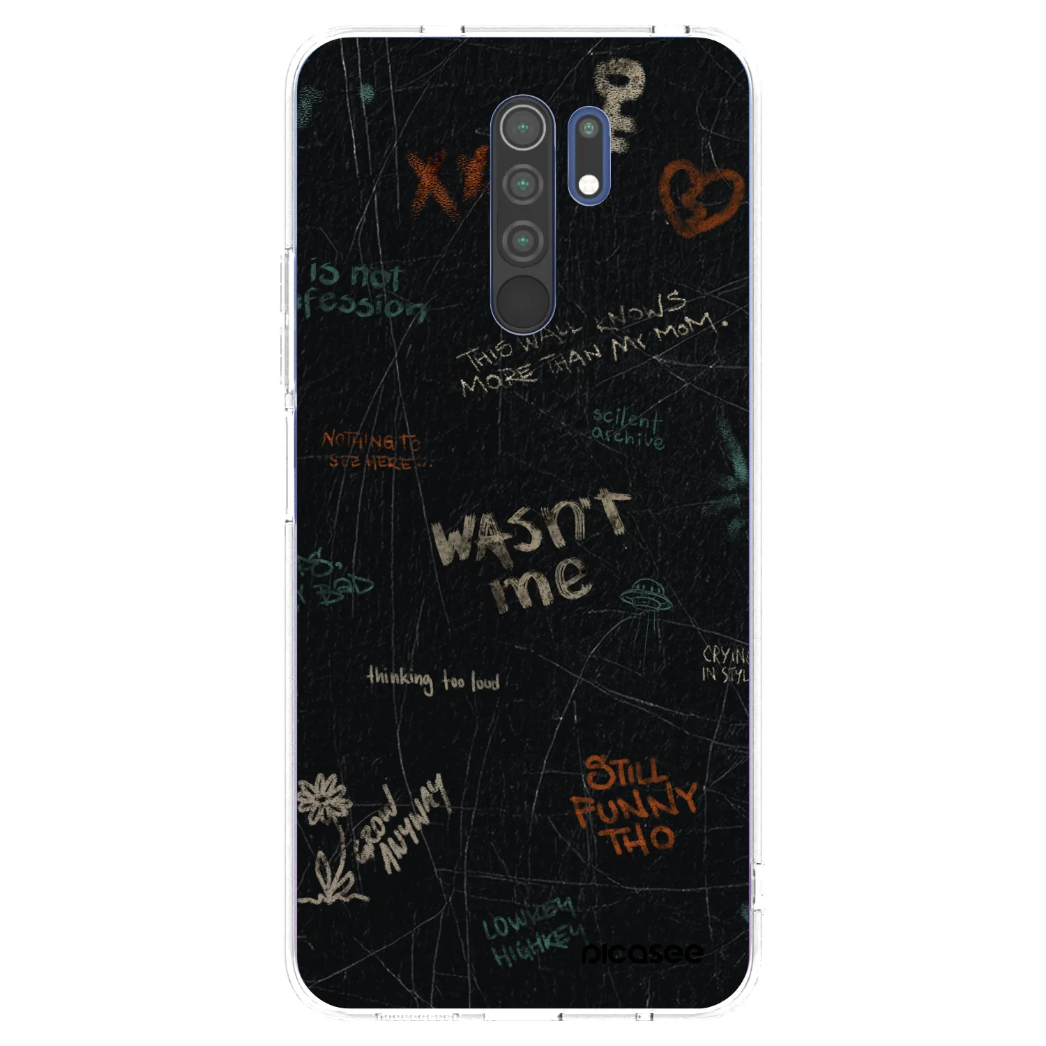 Picasee silikónový prehľadný obal pre Xiaomi Redmi 9 - CONFESSION