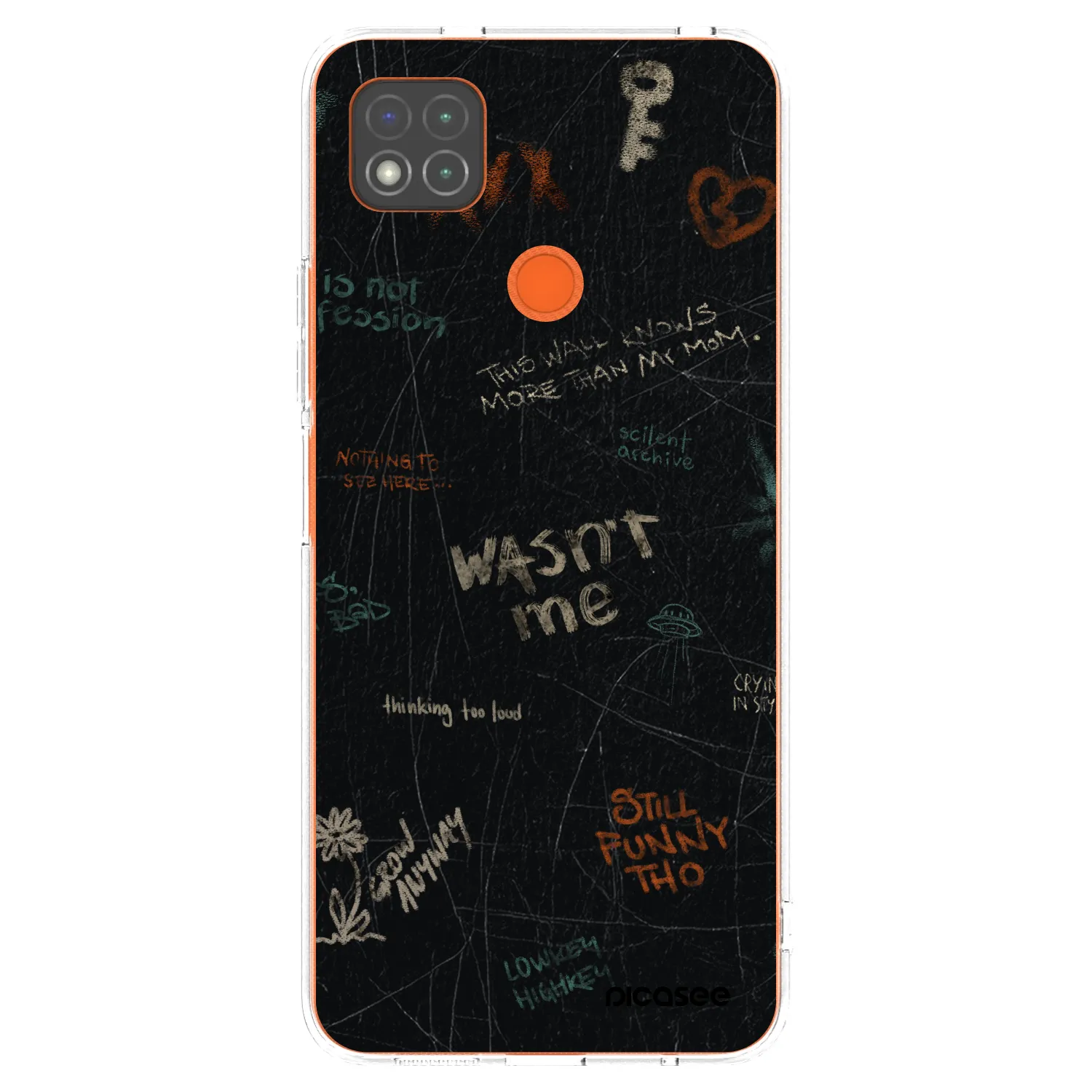 Picasee silikónový prehľadný obal pre Xiaomi Redmi 9C - CONFESSION