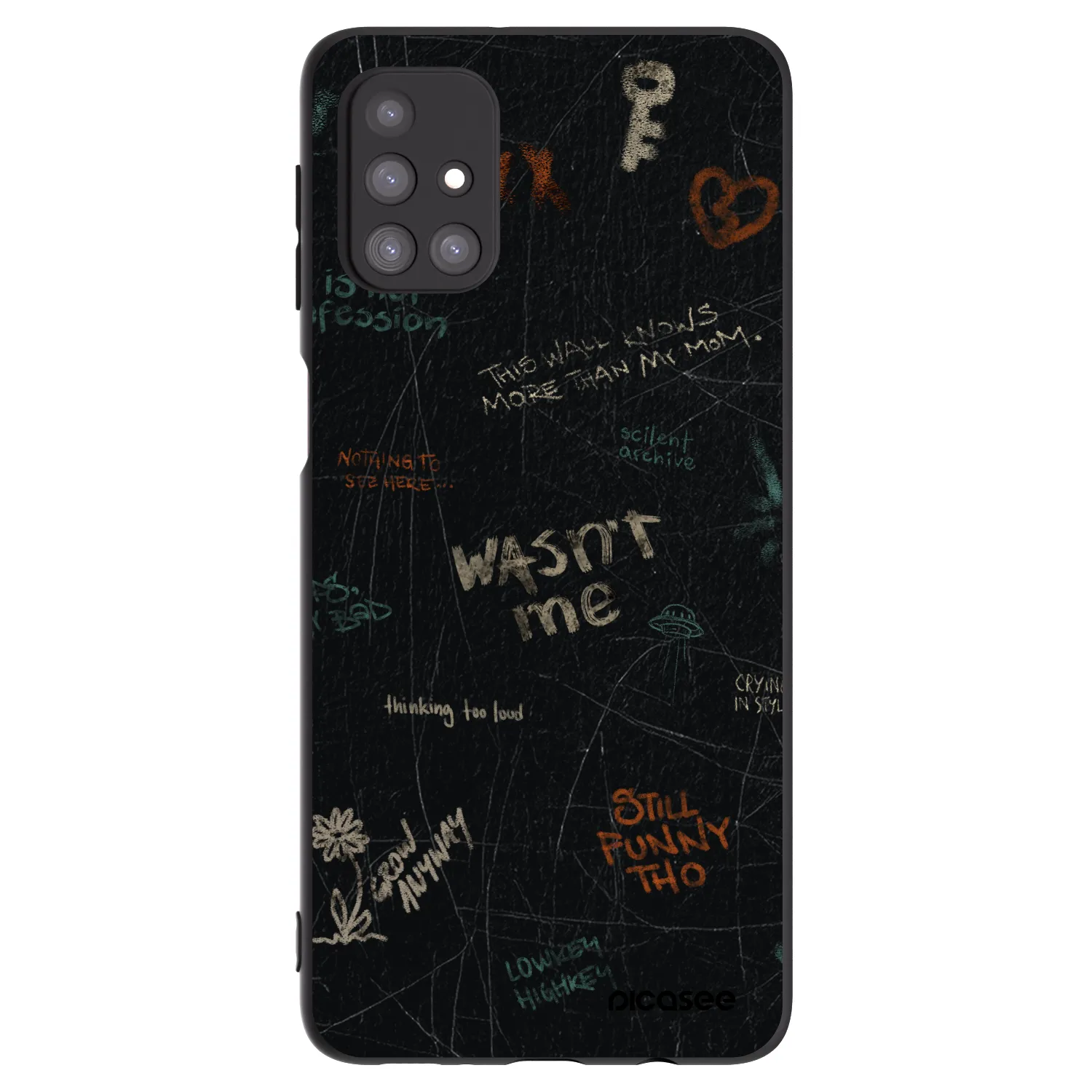 Picasee silikónový čierny obal pre Samsung Galaxy M31s - CONFESSION