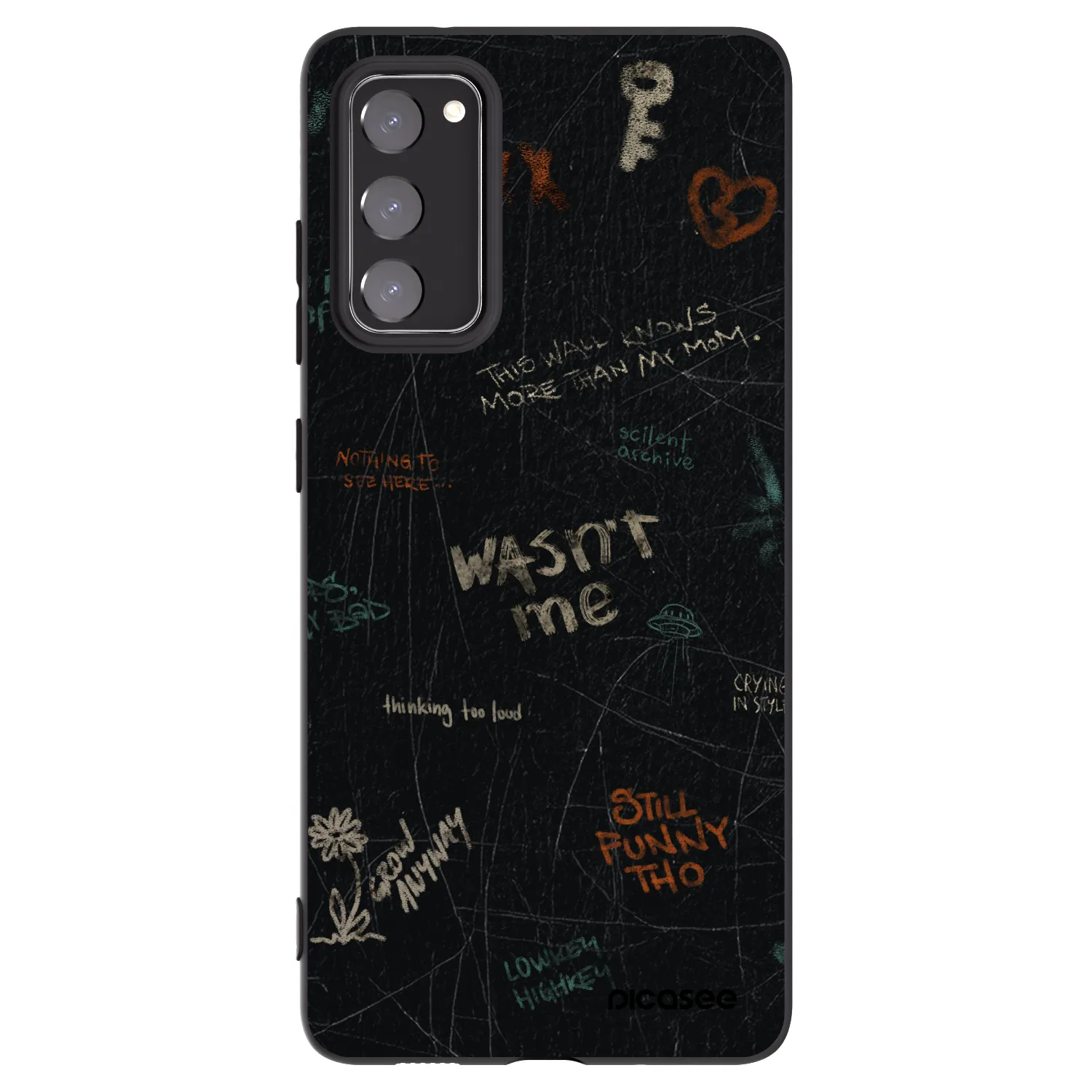 Picasee silikónový čierny obal pre Samsung Galaxy S20 FE - CONFESSION