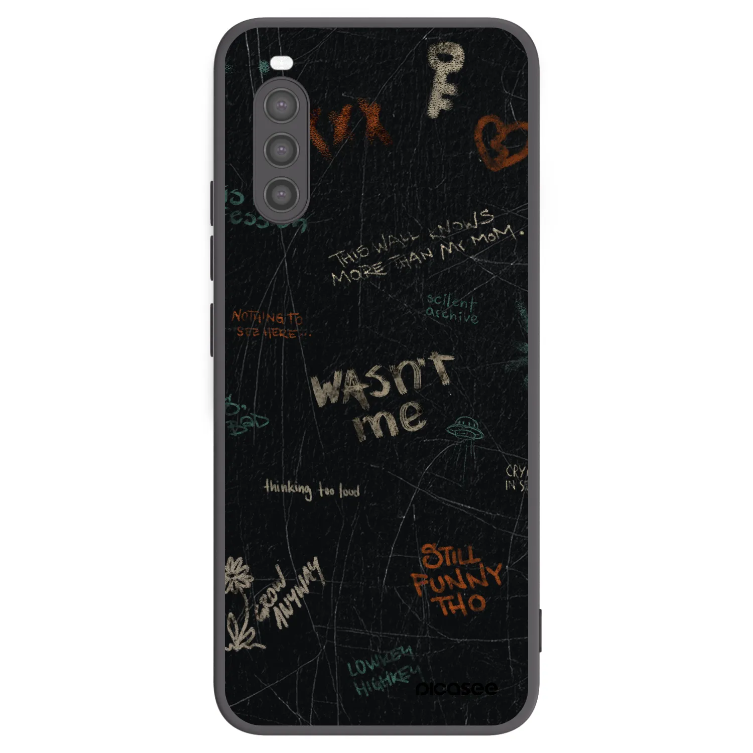 Picasee silikónový čierny obal pre Sony Xperia 10 II - CONFESSION