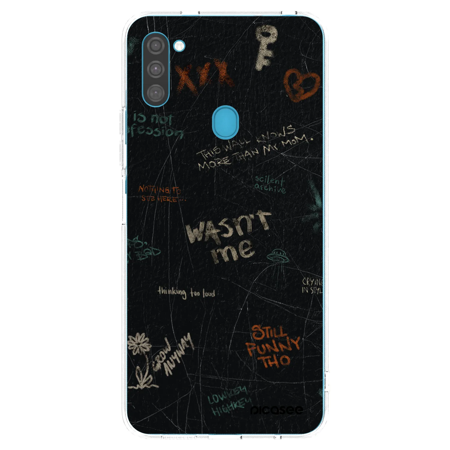 Picasee silikónový prehľadný obal pre Samsung Galaxy M11 - CONFESSION