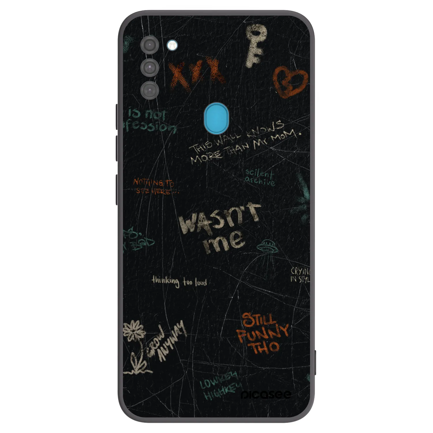 Picasee silikónový čierny obal pre Samsung Galaxy M11 - CONFESSION