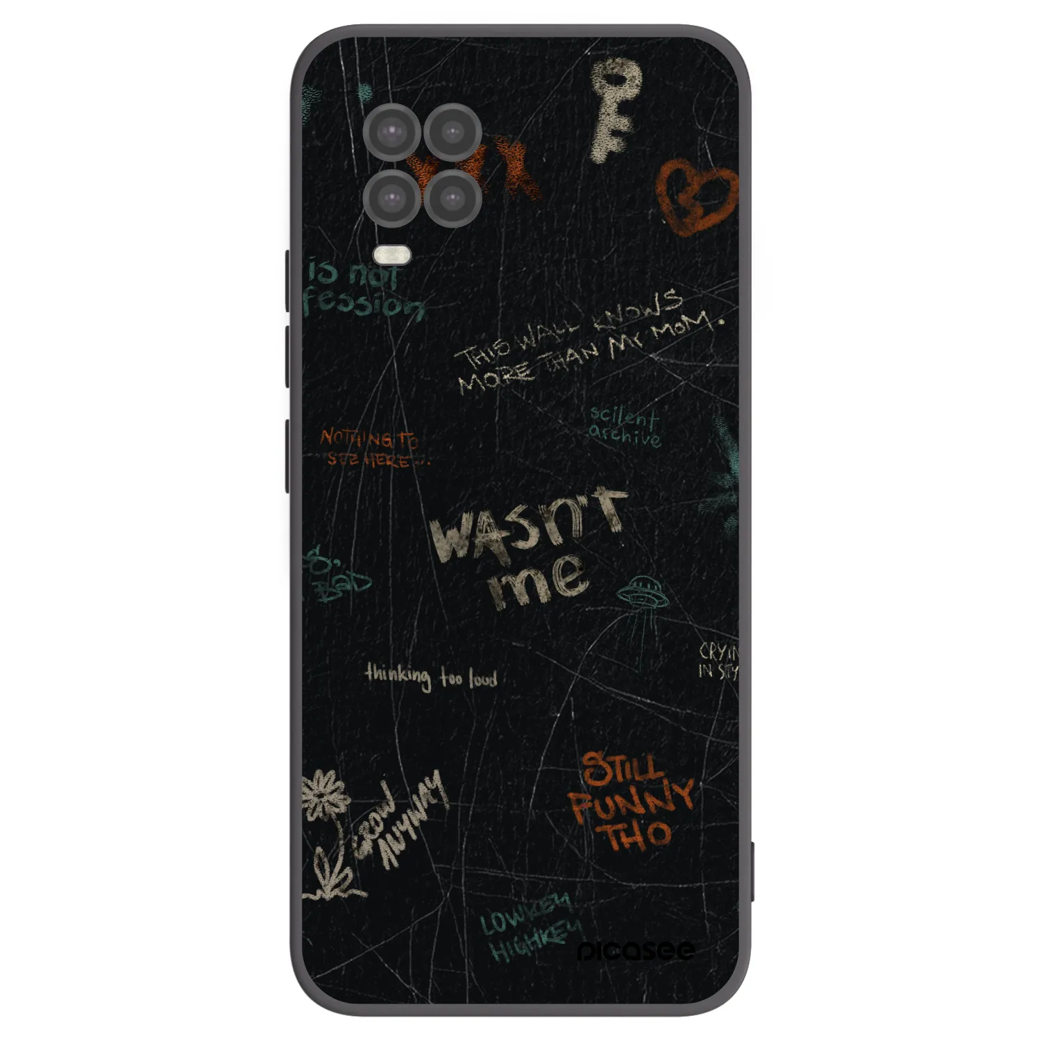 Picasee silikónový čierny obal pre Xiaomi Mi 10 Lite - CONFESSION