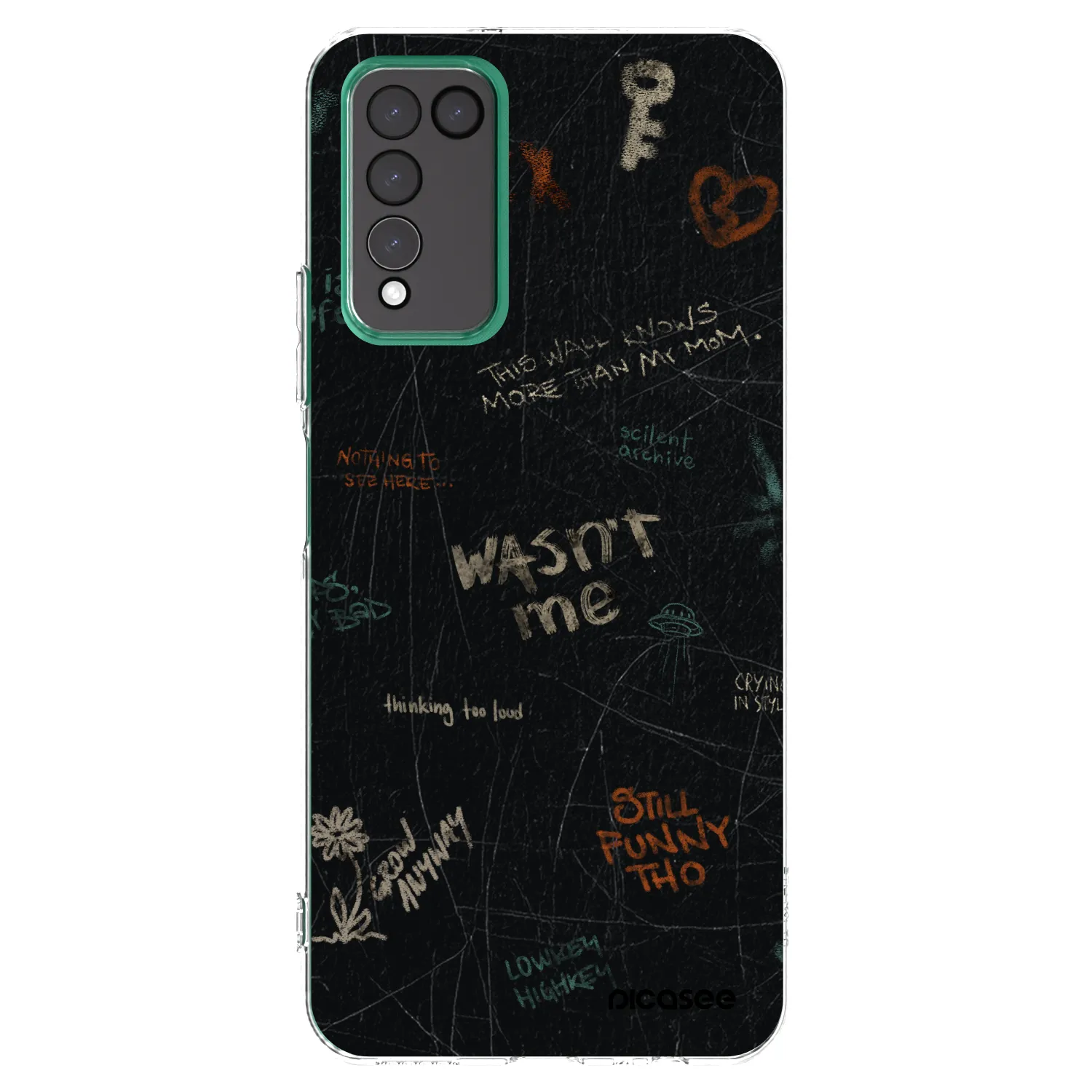 Picasee silikónový prehľadný obal pre Honor 10X Lite - CONFESSION