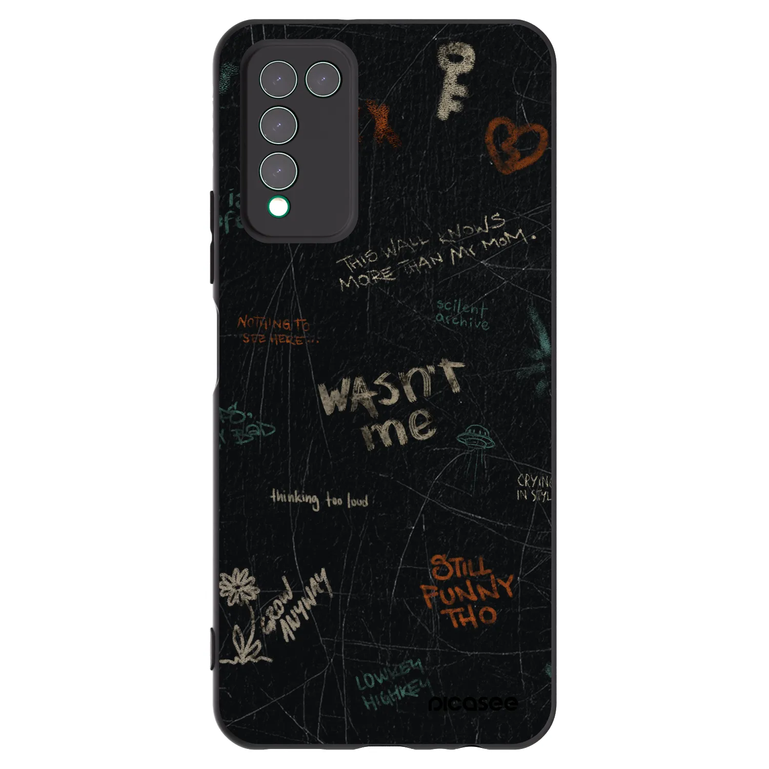 Picasee silikónový čierny obal pre Honor 10X Lite - CONFESSION