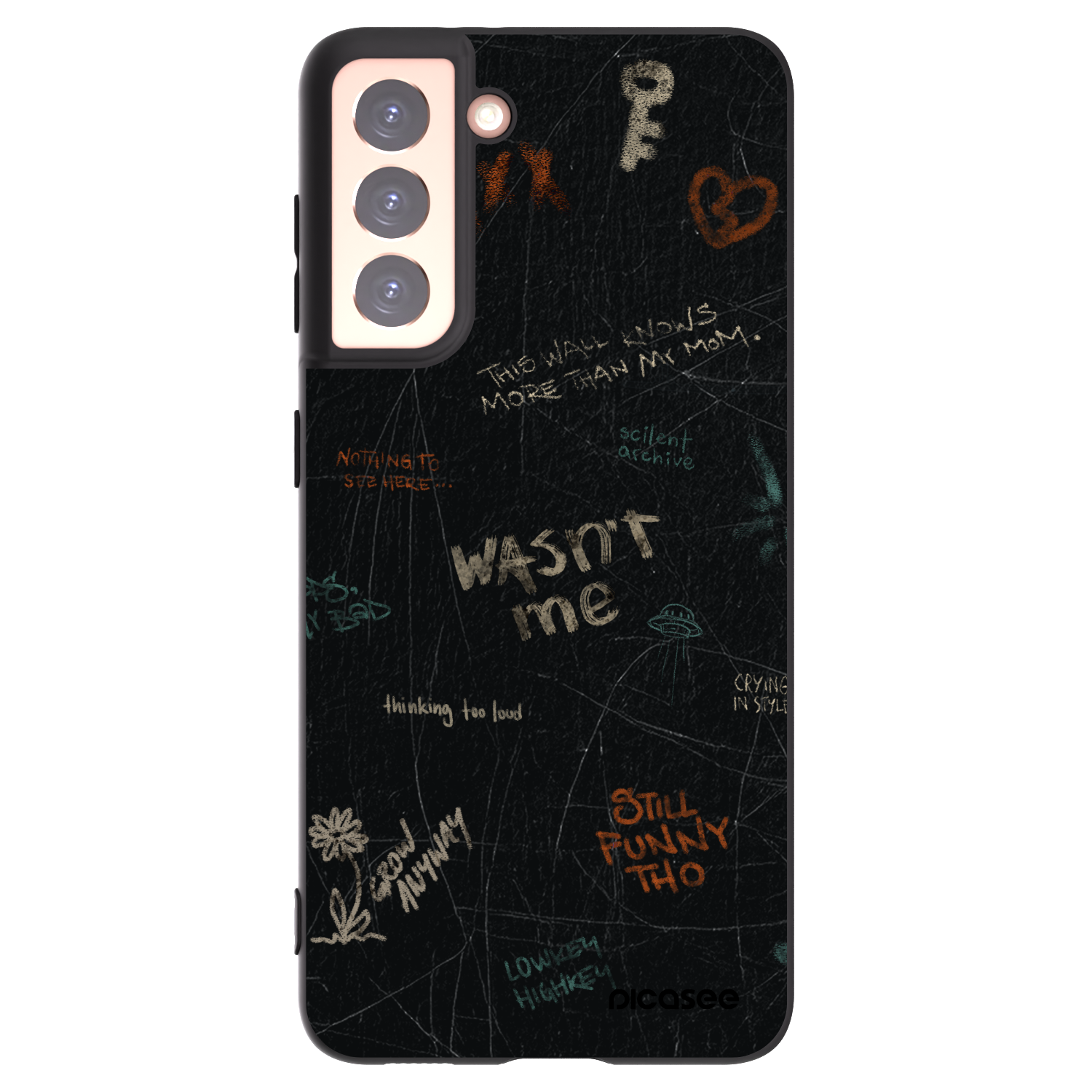 Silikónový čierny obal pre Samsung Galaxy S21 5G G991B - CONFESSION