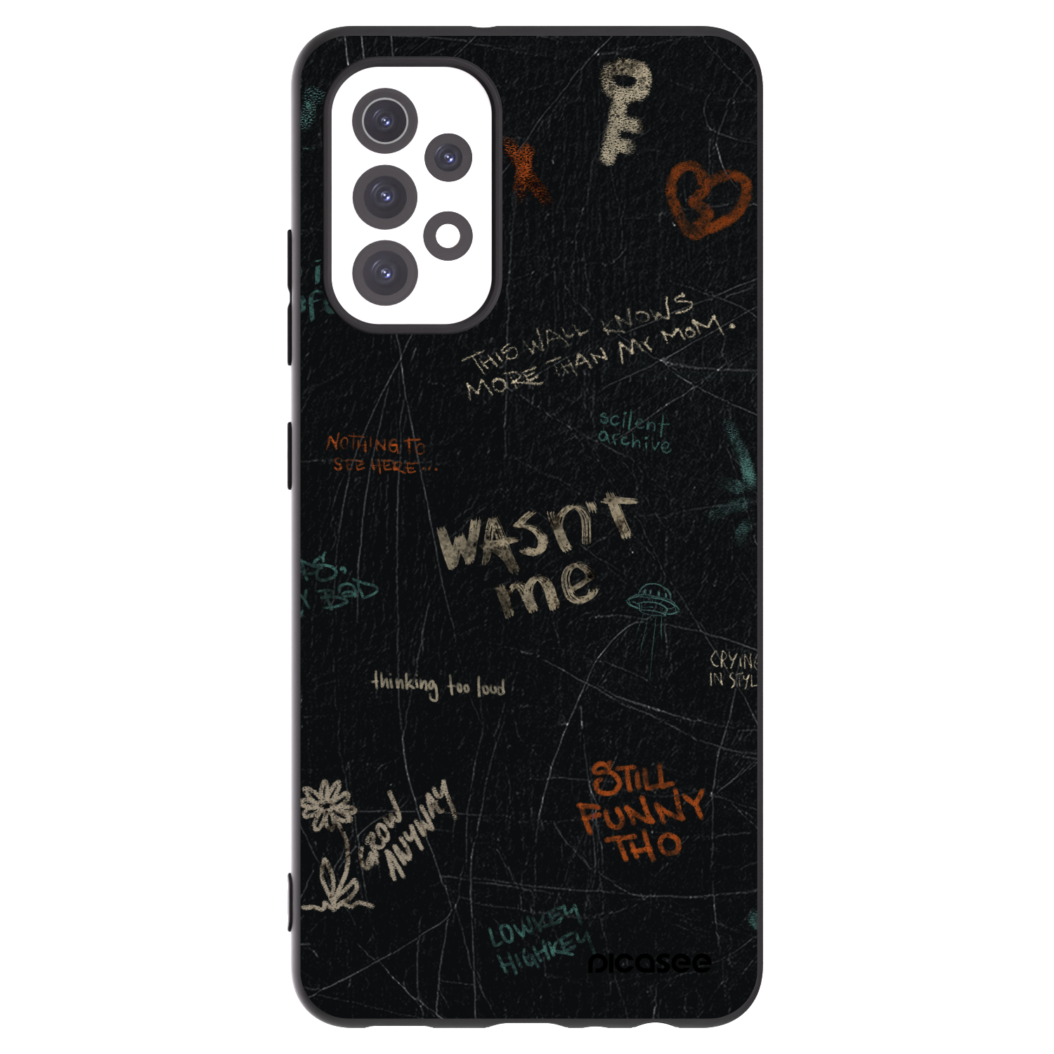 Picasee silikónový čierny obal pre Samsung Galaxy A32 5G A326B - CONFESSION