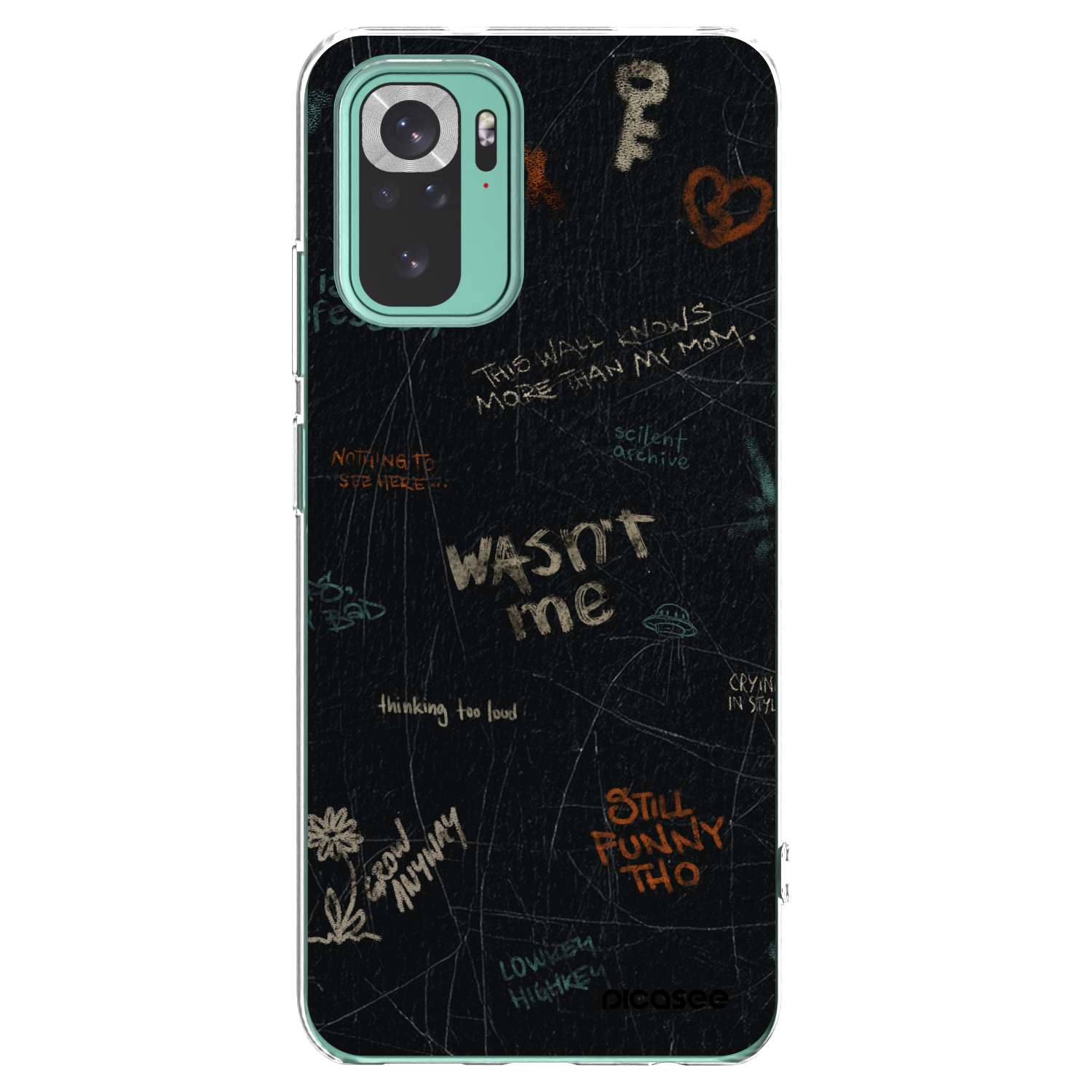 Picasee silikónový prehľadný obal pre Xiaomi Redmi Note 10 Pro - CONFESSION