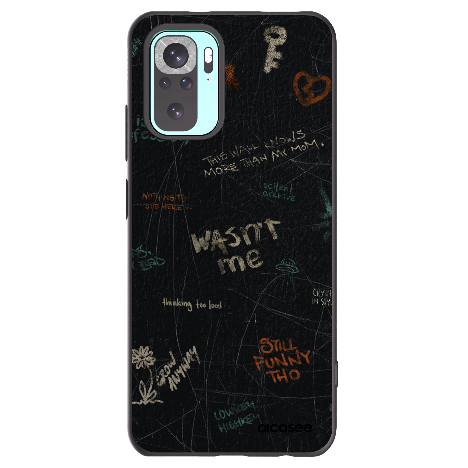 Picasee silikónový čierny obal pre Xiaomi Redmi Note 10 Pro - CONFESSION