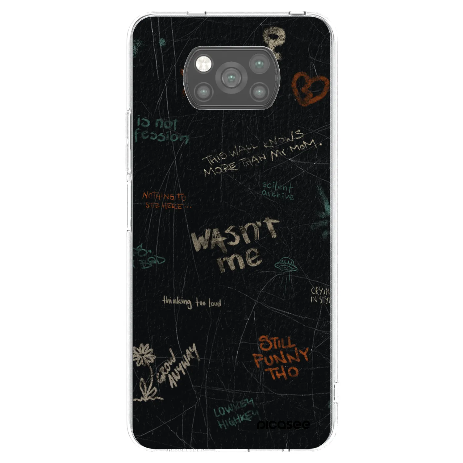 Picasee silikónový čierny obal pre Xiaomi Poco X3 Pro - CONFESSION