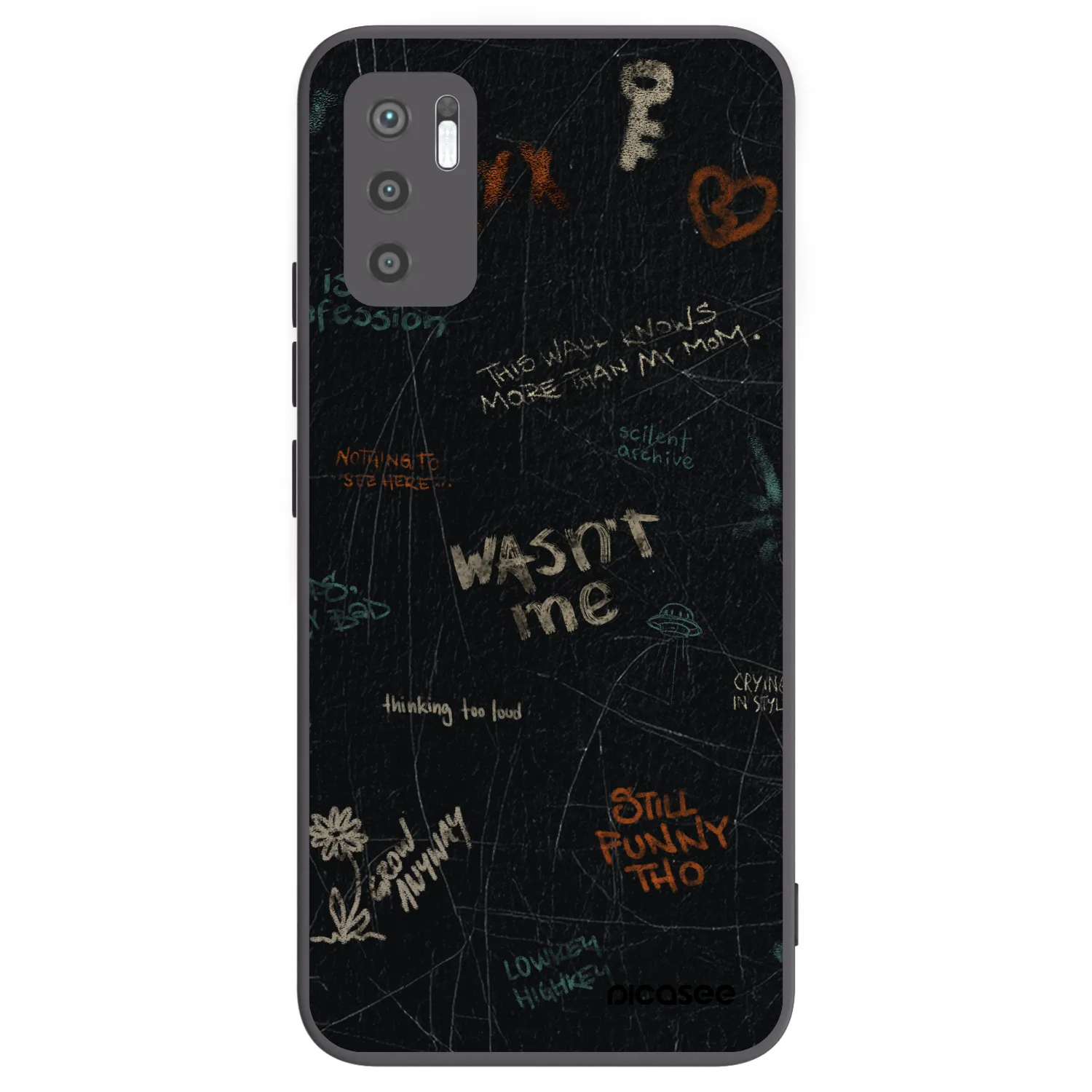 Picasee silikónový čierny obal pre Xiaomi Redmi Note 10 5G - CONFESSION