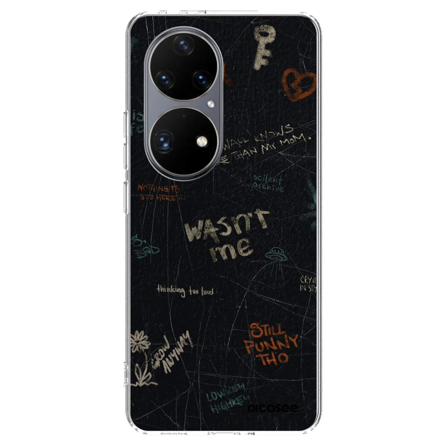 Picasee silikónový prehľadný obal pre Huawei P50 - CONFESSION