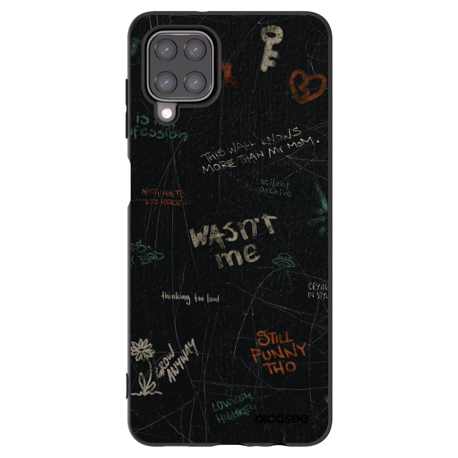 Picasee silikónový čierny obal pre Samsung Galaxy M12 M127F - CONFESSION