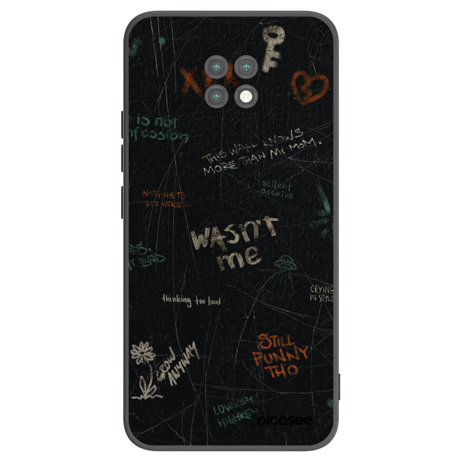 Picasee silikónový čierny obal pre Xiaomi Redmi Note 9T - CONFESSION