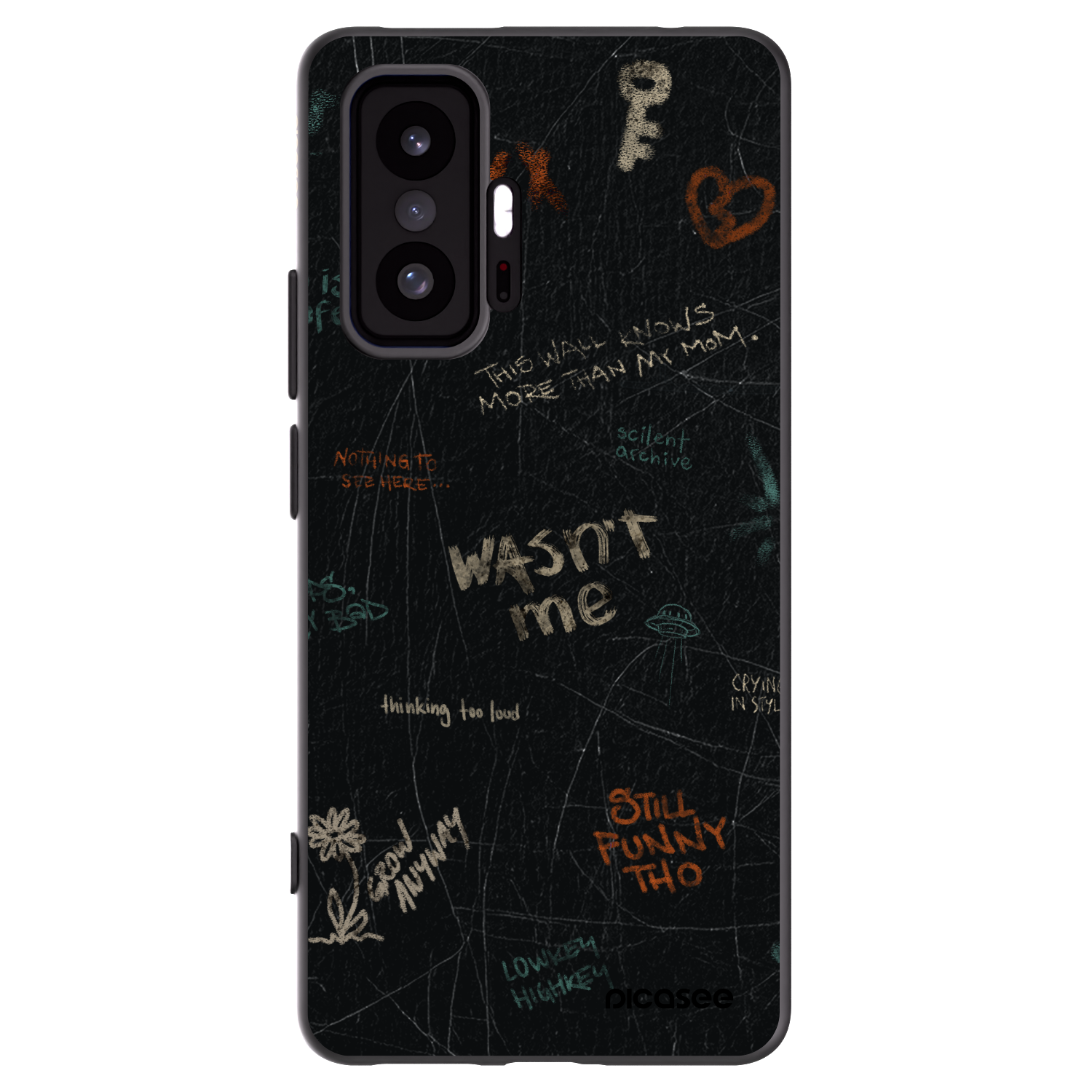 Picasee silikónový čierny obal pre Xiaomi 11T - CONFESSION