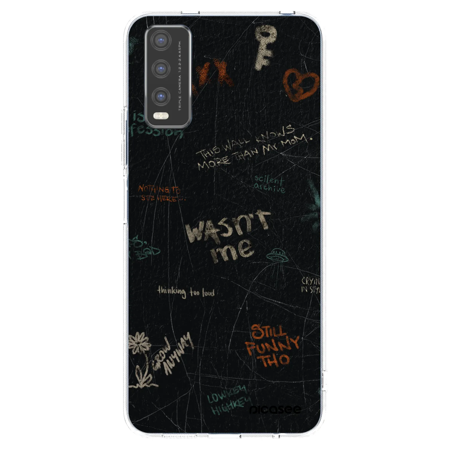 Picasee silikónový prehľadný obal pre Vivo Y20s - CONFESSION