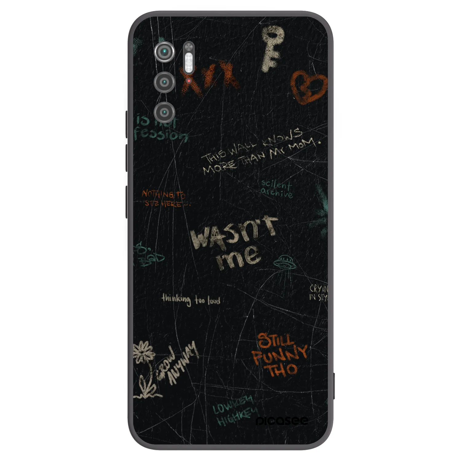 Picasee silikónový čierny obal pre Xiaomi Poco M3 Pro 5G - CONFESSION