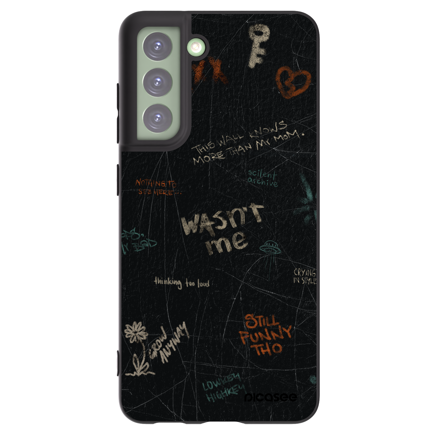 Picasee silikónový čierny obal pre Samsung Galaxy S21 FE 5G - CONFESSION