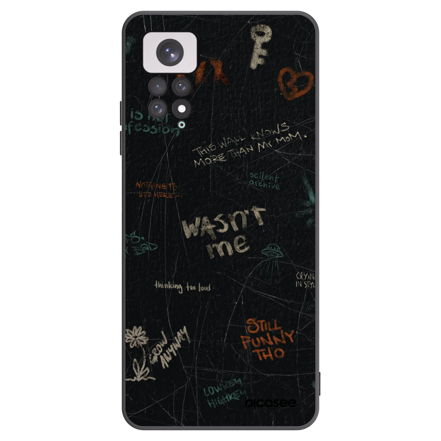 Picasee silikónový čierny obal pre Xiaomi Redmi Note 11 - CONFESSION