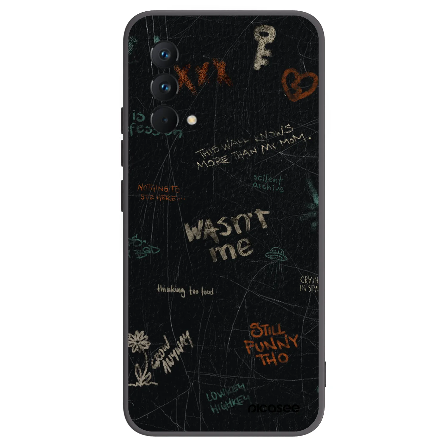 Picasee silikónový čierny obal pre Realme GT Master Edition 5G - CONFESSION