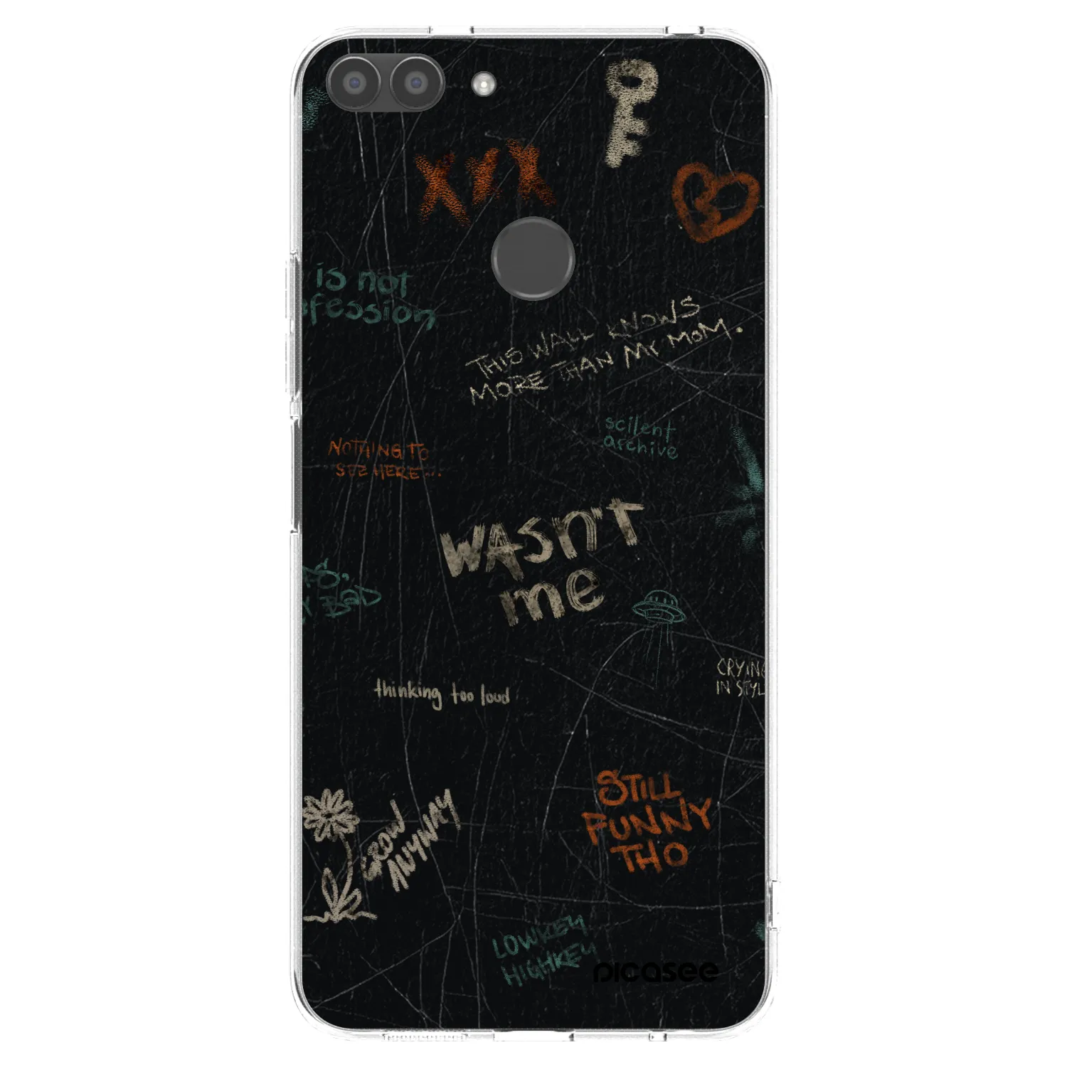 Picasee silikónový prehľadný obal pre Huawei P Smart - CONFESSION