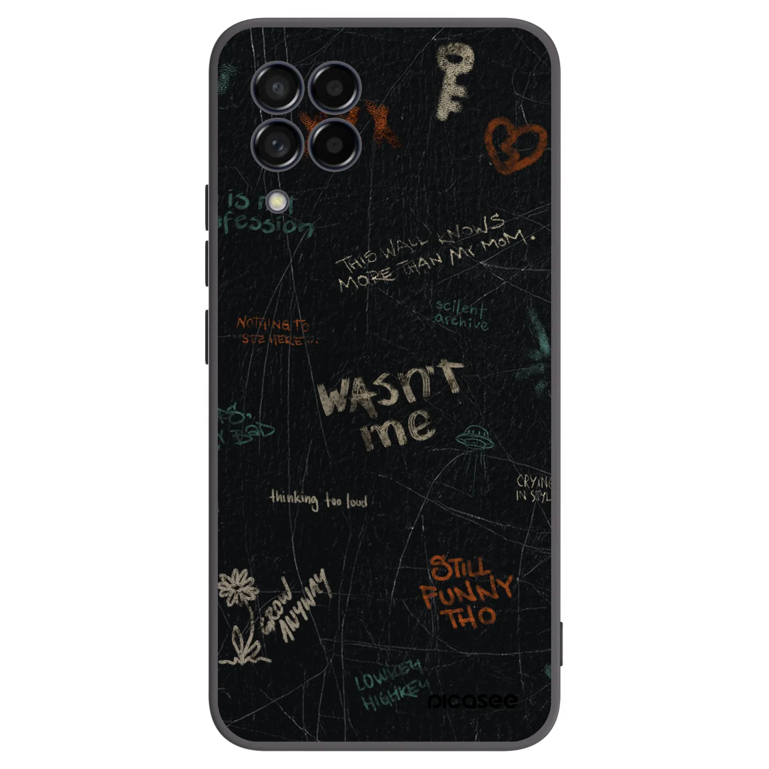 Picasee silikónový čierny obal pre Samsung Galaxy M53 5G - CONFESSION