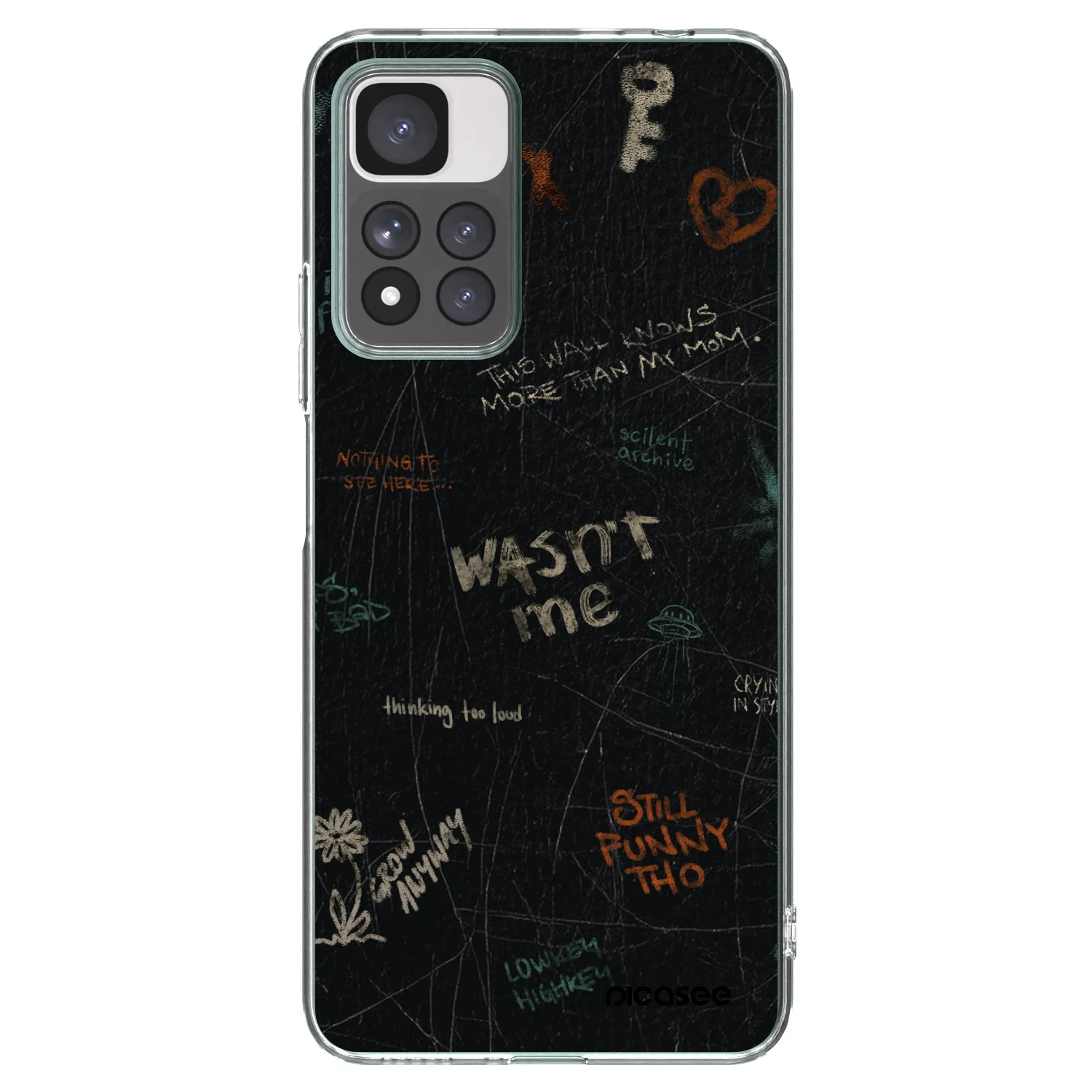 Picasee silikónový prehľadný obal pre Xiaomi Redmi Note 11 Pro+ 5G - CONFESSION