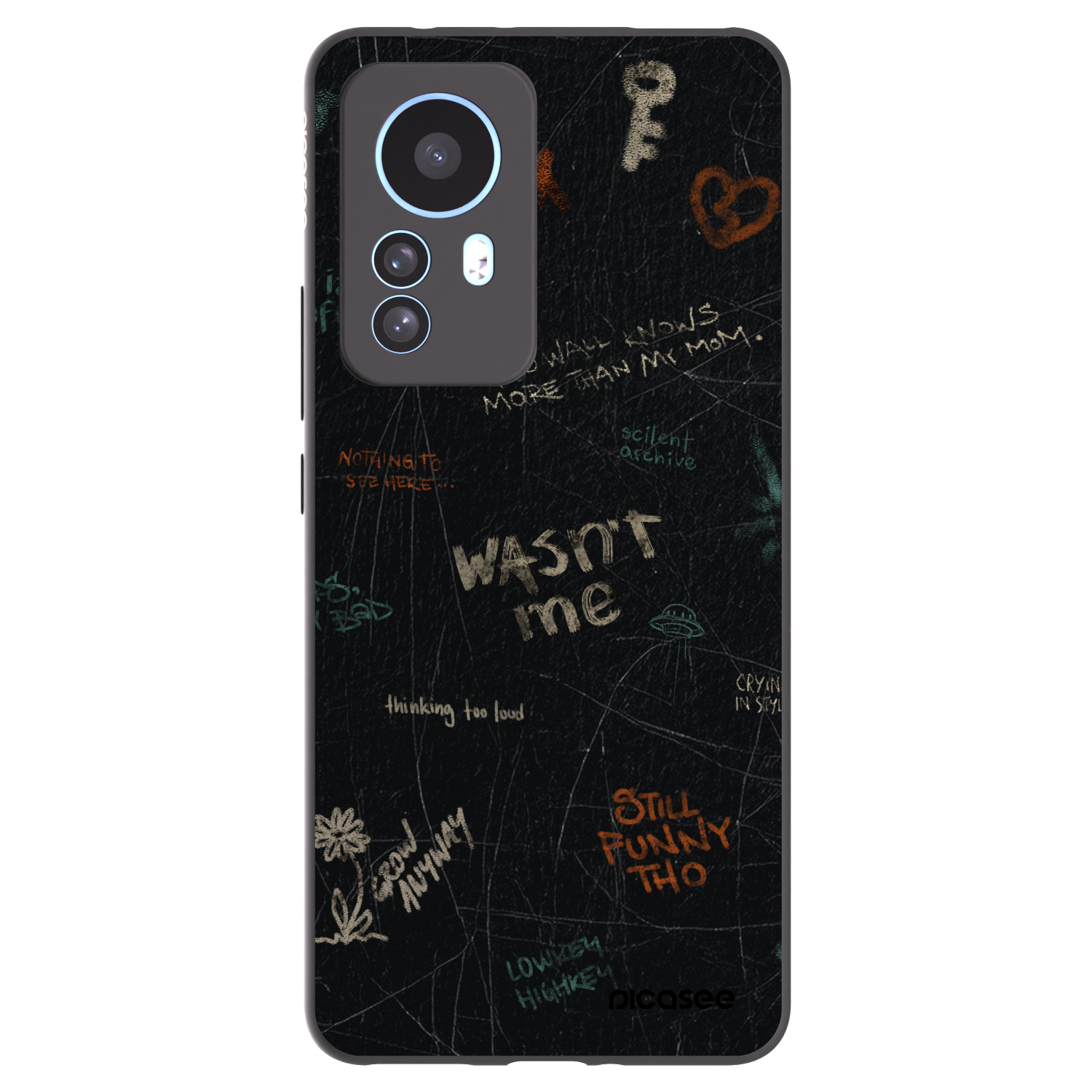 Picasee silikónový čierny obal pre Xiaomi 12T Pro - CONFESSION