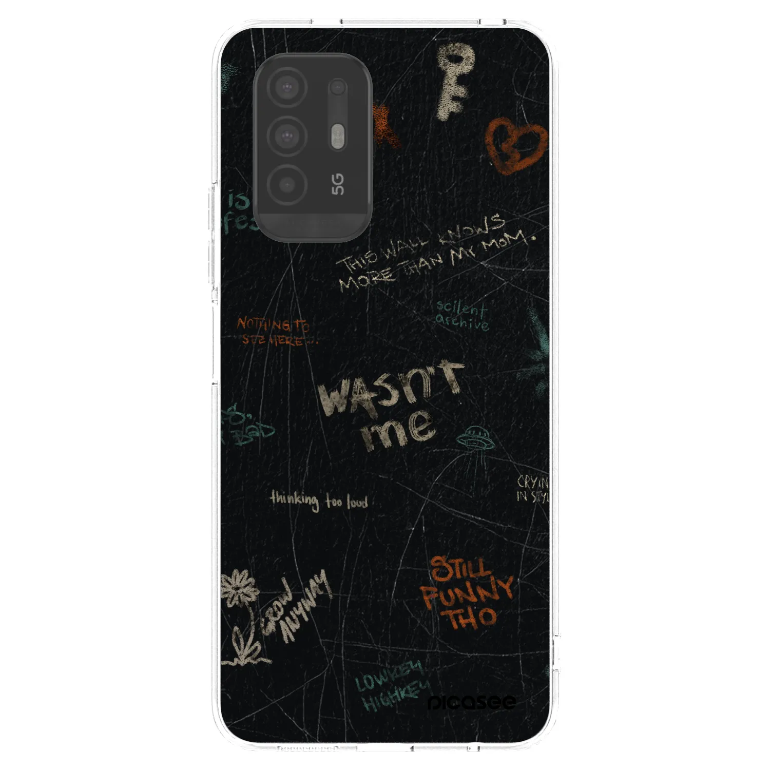 Picasee silikónový prehľadný obal pre OPPO A94 5G - CONFESSION