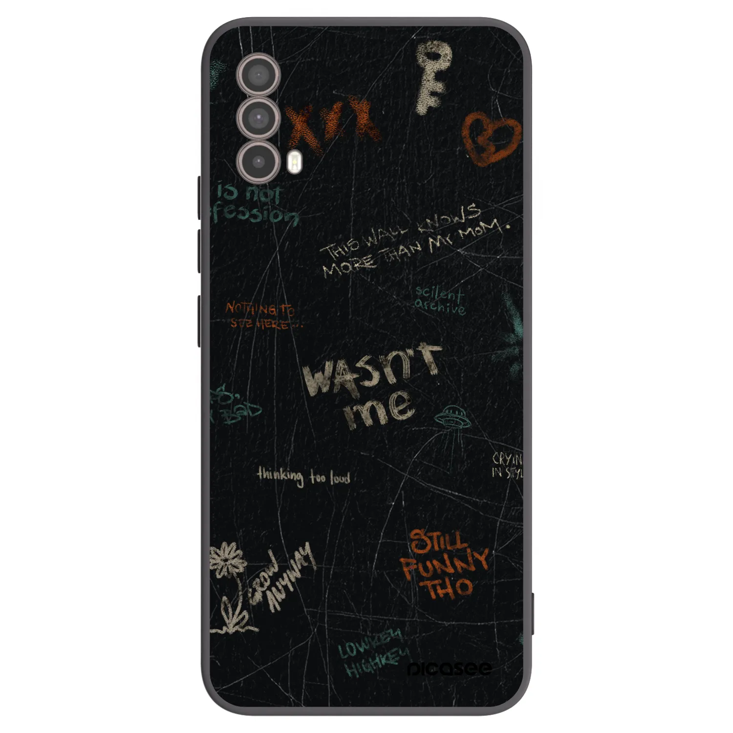 Picasee silikónový čierny obal pre Motorola Moto E40 - CONFESSION