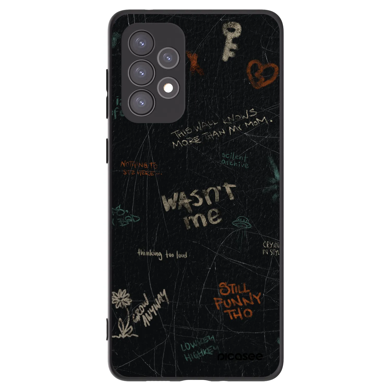 Picasee silikónový čierny obal pre Samsung Galaxy A73 5G - CONFESSION