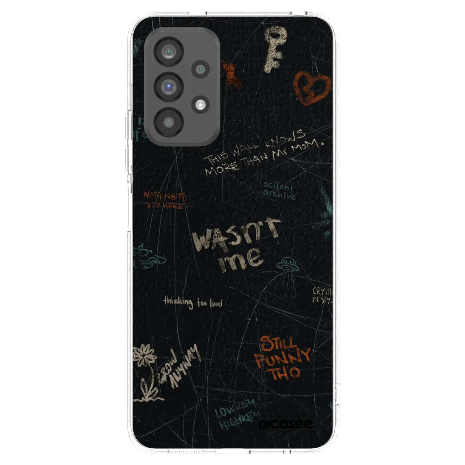 Picasee silikónový prehľadný obal pre Samsung Galaxy A73 5G - CONFESSION