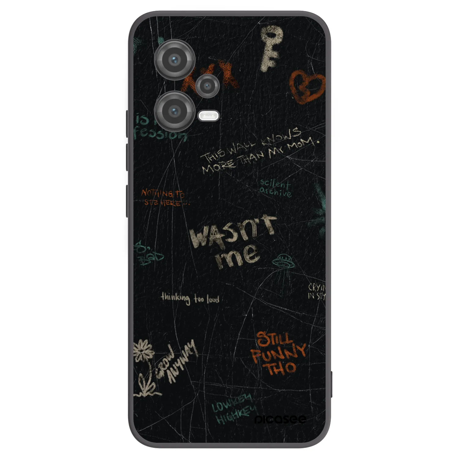Picasee silikónový čierny obal pre Xiaomi Poco X5 - CONFESSION