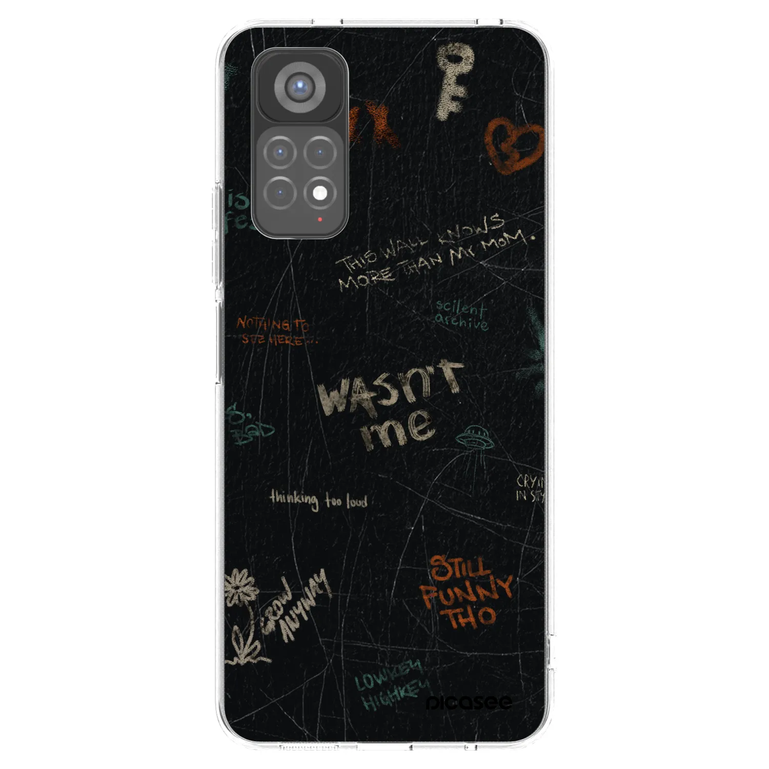 Picasee silikónový prehľadný obal pre Xiaomi Redmi Note 11S 5G - CONFESSION