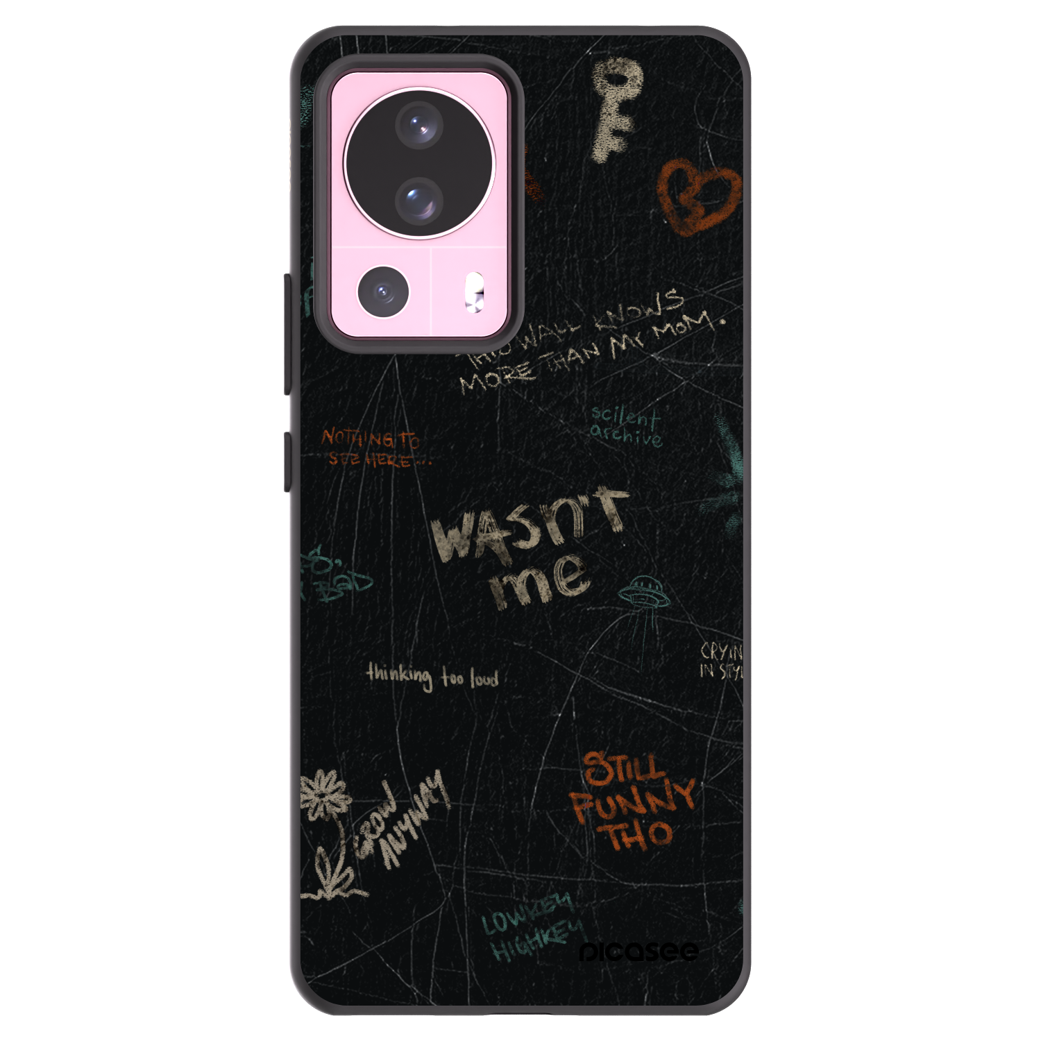 Picasee silikónový čierny obal pre Xiaomi 13 Lite - CONFESSION